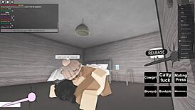 Riding big black cock in roblox porn 😏