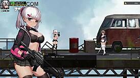 Hentai game ends with big cock pounding action.