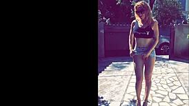 Thirteen minutes of wild sex and flashing outdoors!