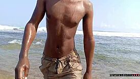 Steamy sex on the beach with African vibes