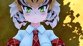 Bengaru Tora Kemono Friends anime delivers raw hentai action.