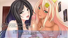 akumeru family - harem route part 1 - step-mother and step-daughter blowjob