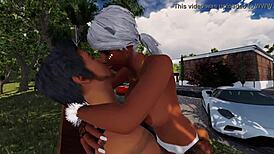 Big tits blonde goes wild in public in this HD porn video