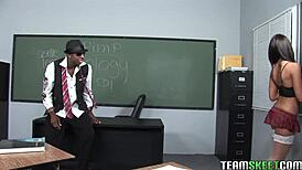 InnocentHigh Tight Brunette Teen Giselle Leon in Interracial Sex