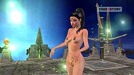 Look at this animated 3D cartoon porn! Indian bhabhi striking sexy poses in various positions!