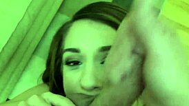 cute teen brunette pov blowjob and hardcore sex with big cock