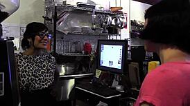 Ever seen rough lesbian action with intense cunilingus between friends?