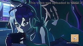 2d animation with riding scenes