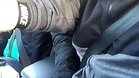 Bulge touch i trafikk vekker naughty offentlig lyst