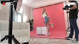 Spyfam sexy step sister gets big dick hard