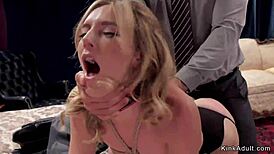 Big Cock Boss Anal Fucks Wife and Secretary in Rough Play