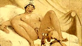 Classic Vintage Erotic Anime Illustration