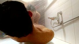 recorded from the ceiling in the shower