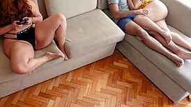 He Bent Over Me While Step Sister Played Videogames