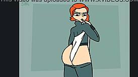 Animasyonlu kız vahşi aksiyon sahneleriyle don çekme derlemesi 1