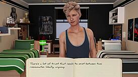 bound to college 01 - meeting my new gay roommate. cute anime game with curvy characters.