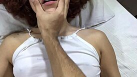 Watch this slutty redhead get fucked by Ricky Valenz?