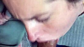 Latina friend swallows sloppy cum after deepthroat sucking