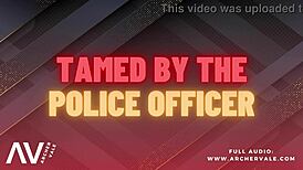 Police officer undergoes chastity cage training in gay audio story