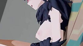 watch kazusa beast in this 3d anime hentai adventure?