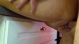 Busty slut Bunny Madison feels amazing getting drilled over kitchen counter