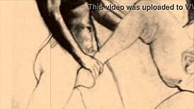 Vintage Erotic Drawings Showcase Sensual Antique Anime Style