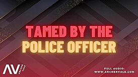 Police officer undergoes chastity cage training in gay audio story