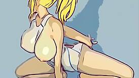 Takaoka Mizuki Shines in Mizugi Kanojo Animation Beer Server Version