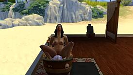 Yo, Seraphina hooks up with the neighbor in Sims 4! 😜