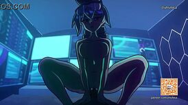 2d animation with riding scenes