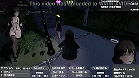 Sereka Exposes Under Naked Coat Outdoors