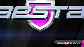 Flexible british ebony sabrina jade performs naked striptease.