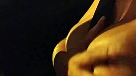 Peruvian brunette flashes big tits in São Paulo traffic chaos