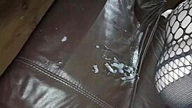 BBW wife in sloppy domination scene with big cock