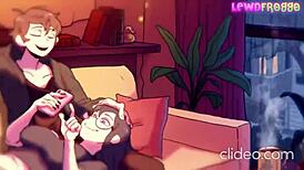 Big ass animation porn with femdom cock