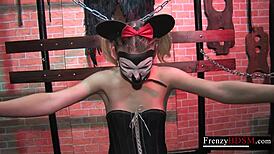 frenzybdsm, mature domina playing with sadistic clamps on teen! 😈