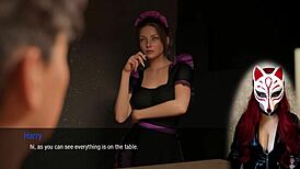 Redhead milf Kate in maid cosplay stockings!