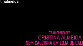 casada safada sem calcinha provocando vendedor em uma loja de calçados - cristina almeida
