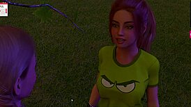 Melody Part 23 gameplay shows blonde slut bent over for monster cock doggystyle