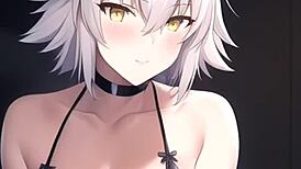 hentai joi with jeanne darc humiliating you quickly in fate go femdom cucking cei gangbang quickshot