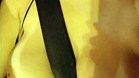 Peruvian brunette flashes big tits in São Paulo traffic chaos