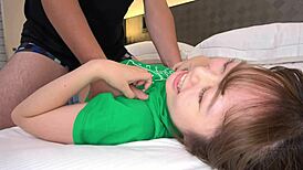 this 19-year-old japanese girl films raw sex with an older guy, her hairy pussy and plump ass drive him wild, riding hard to multiple climaxes