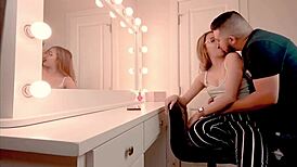 Hey, the boy next door eats my pussy so damn good, fingering and fucking tight teen