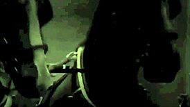 Vintage taboo scene with hairy pussy bent over doggystyle outdoors