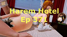 Exploring the harem hotel in episode 371