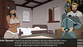 KORRA TURNS INTO FURRY CUMMY BENDER!