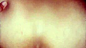 Tight dripping pussy gets filled with cum in close-up bent over scene