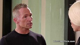 want to see new masseuse's blowjob training in the shower?