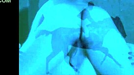 Vintage taboo scene with hairy pussy bent over doggystyle outdoors