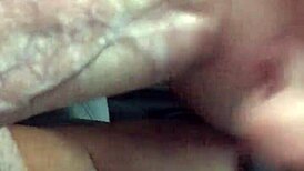 Florida street walker boldly swallows cum in car